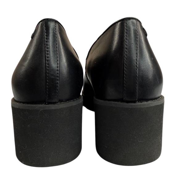 Vionic Willa Wedge Loafer Black Leather Slip On Comfort Shoe Size 11 - Picture 8 of 12